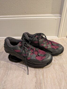 Z-Coil Shoes Freedom Pain Relief Orthopedic Sneakers Gray Purple Womens 10